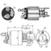 HOFFER 6646078 Solenoid Switch, starter